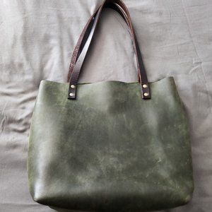 Portland Leather Goods - Medium Classic Tote - Green